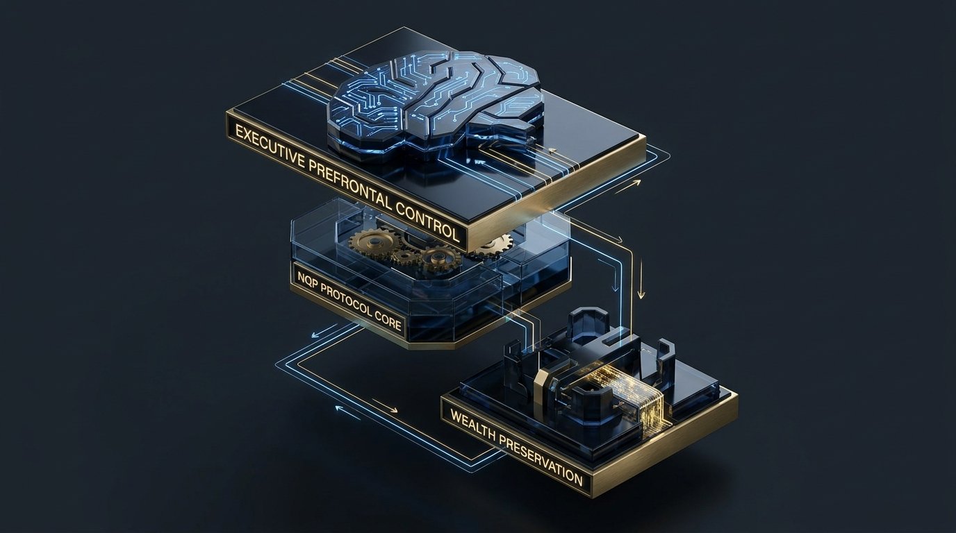 Schema del protocollo NQP per la neutralizzazione delle reazioni impulsive nei mercati